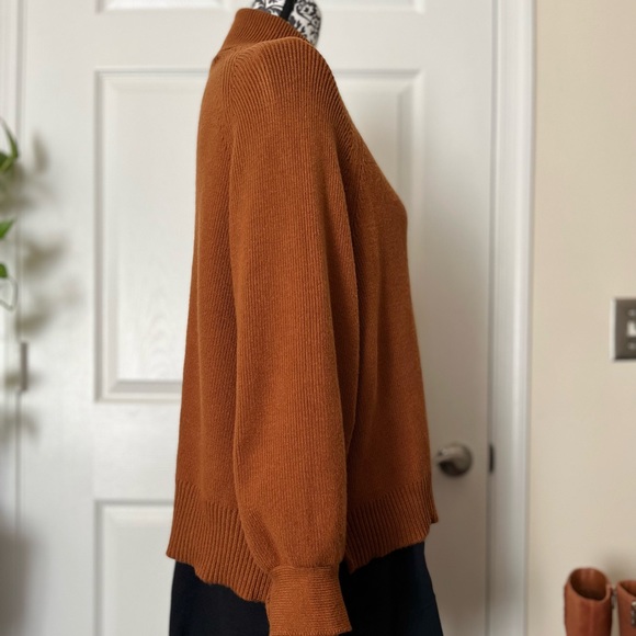 Zara Turtleneck Rib Pullover Women’s Sweater SZ L - Picture 3 of 7